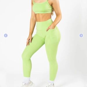 PARAGON Lime Green High-Rise Leggings